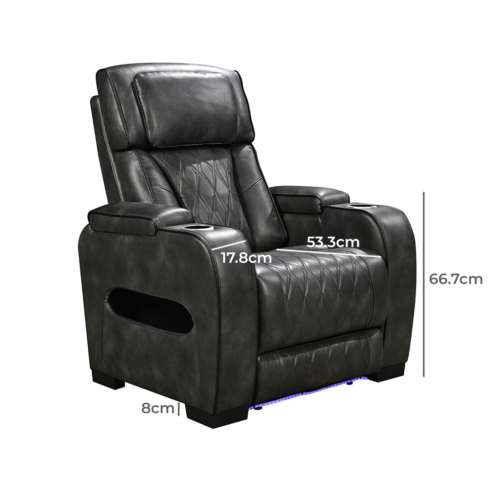 Frederick 6 Seater Faux Leather Recliner Sofa & Armchair Set