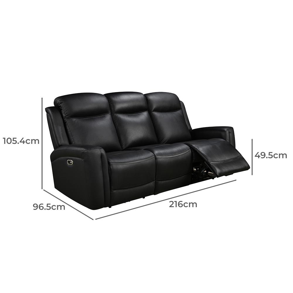 Guerrero 5 Seater Leather Recliner Sofa & Armchair Set