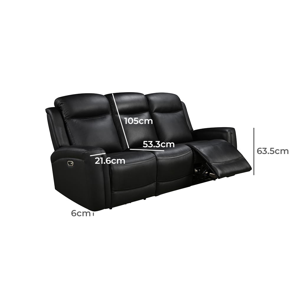 Guerrero 5 Seater Leather Recliner Sofa Set