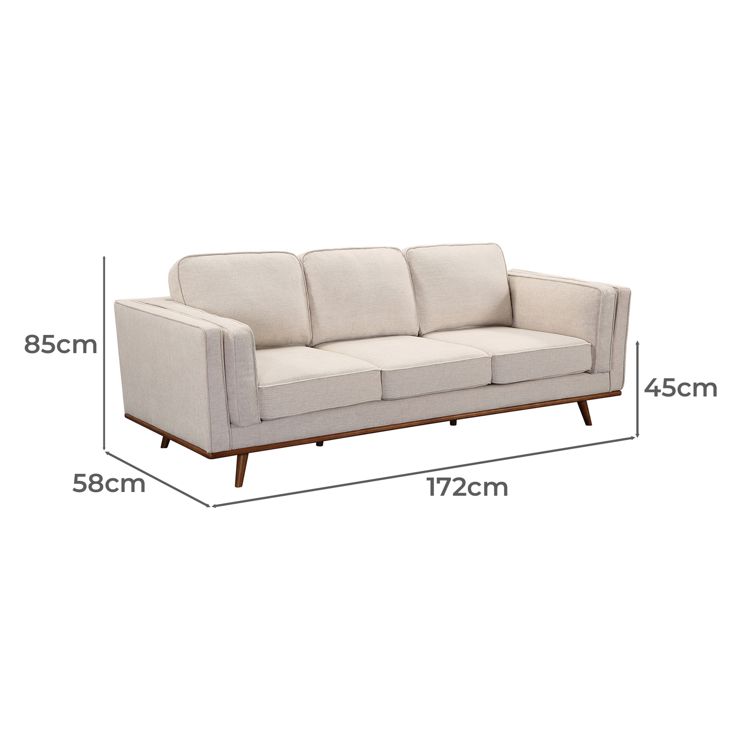 Brooklyn 6 Seater Upholstered Sofa & Armchair Set