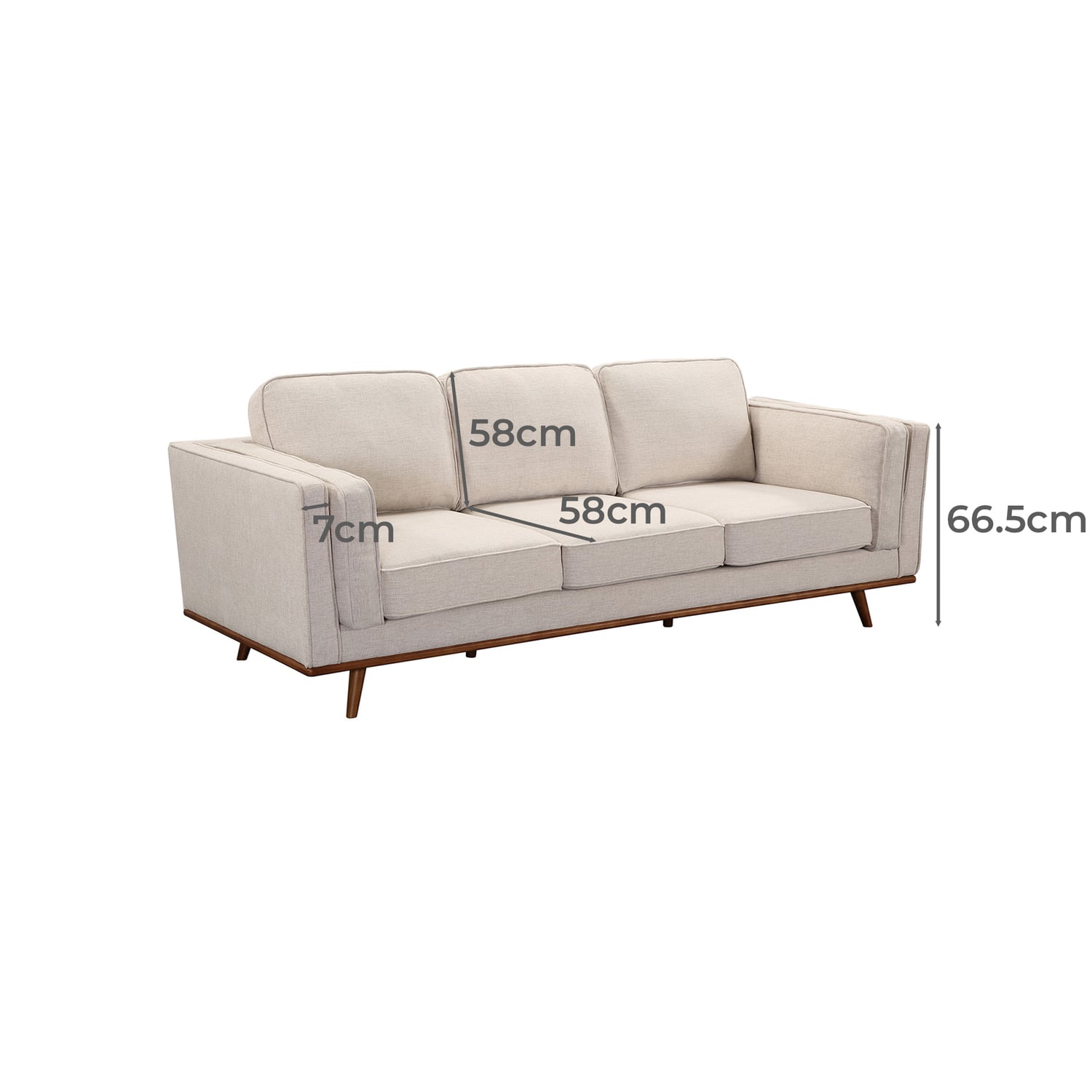 Brooklyn 6 Seater Upholstered Sofa & Armchair Set