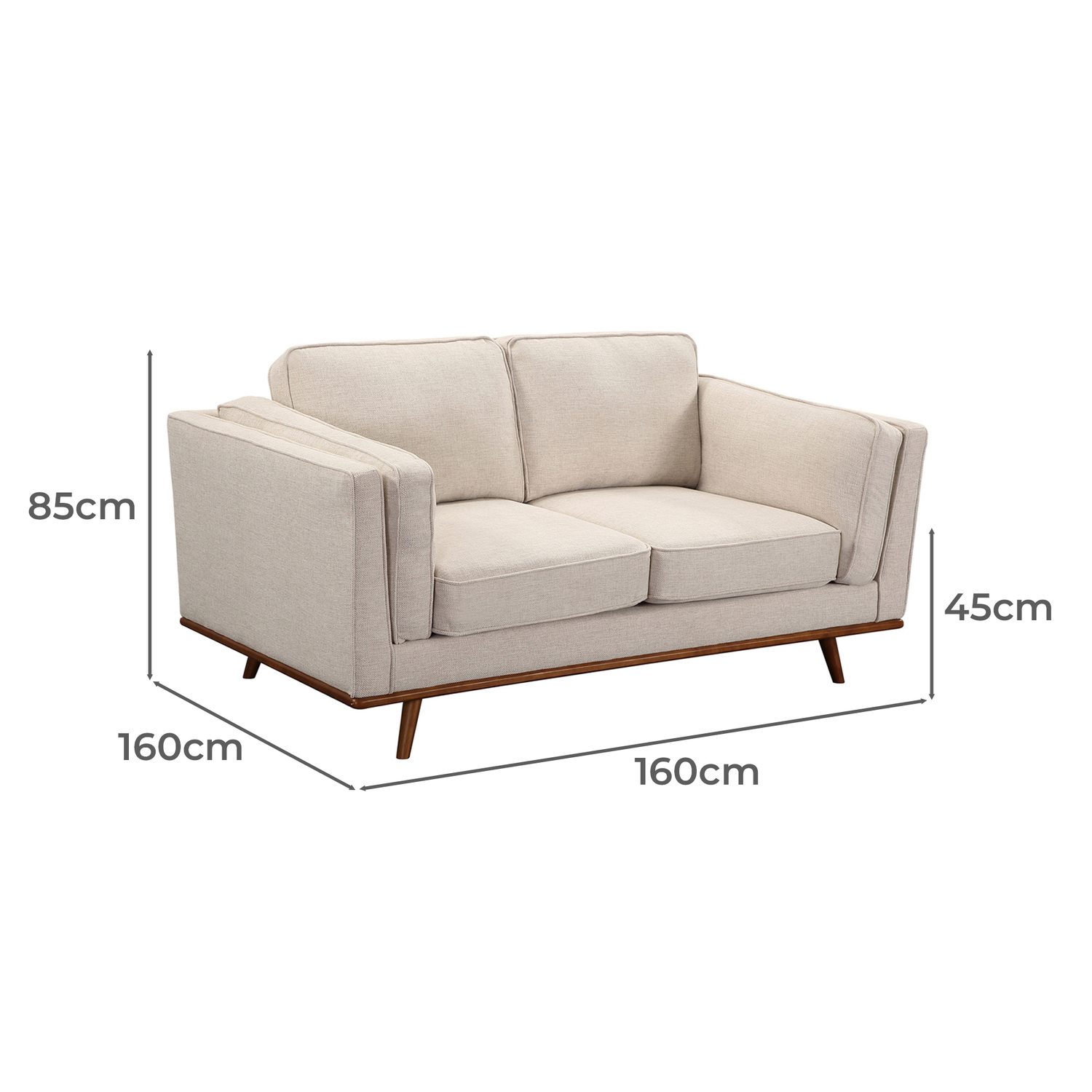 Brooklyn 5 Seater Upholstered Sofa Set