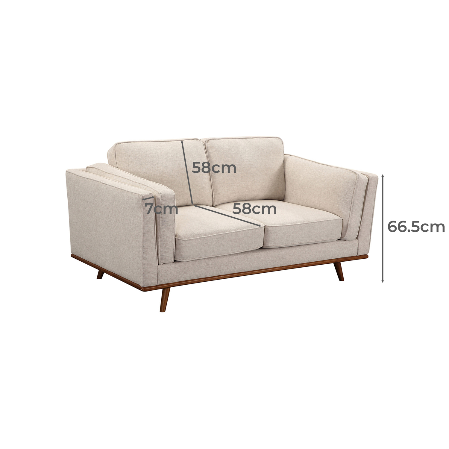 Brooklyn 5 Seater Upholstered Sofa Set