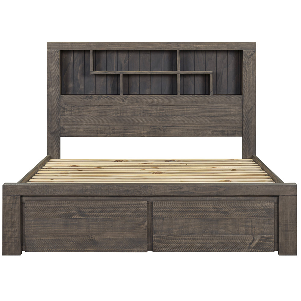 4 Piece Jessie Pine Wood Bedroom Furniture Set
