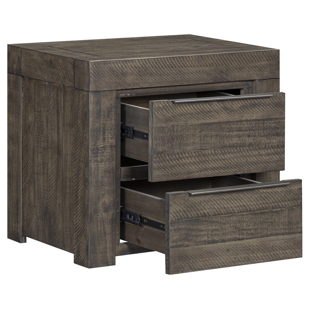 4 Piece Jessie Pine Wood Bedroom Furniture Set