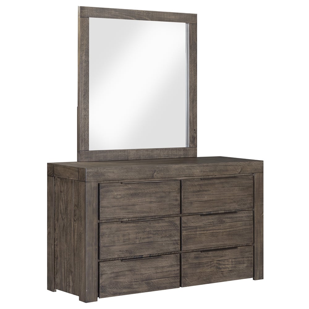 4 Piece Jessie Pine Wood Bedroom Furniture Set