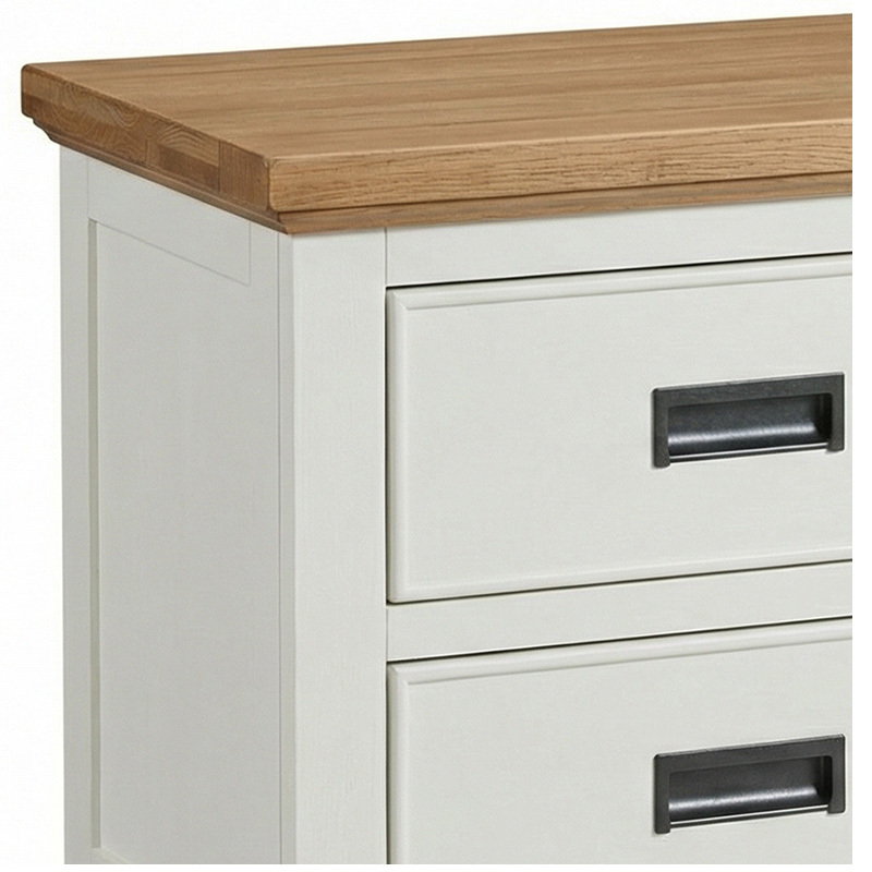 4 Piece Melissa Pine Wood Bedroom Furniture Set