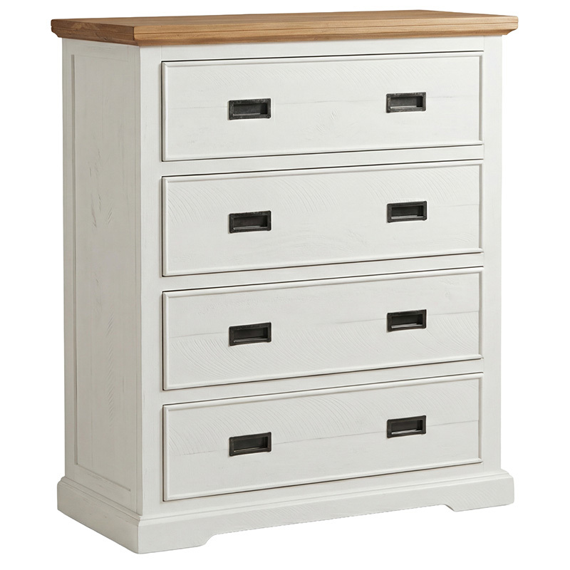 4 Piece Melissa Pine Wood Bedroom Set