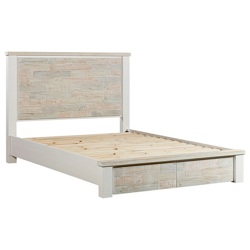 4 Piece Eunice Pine Wood Bedroom Set
