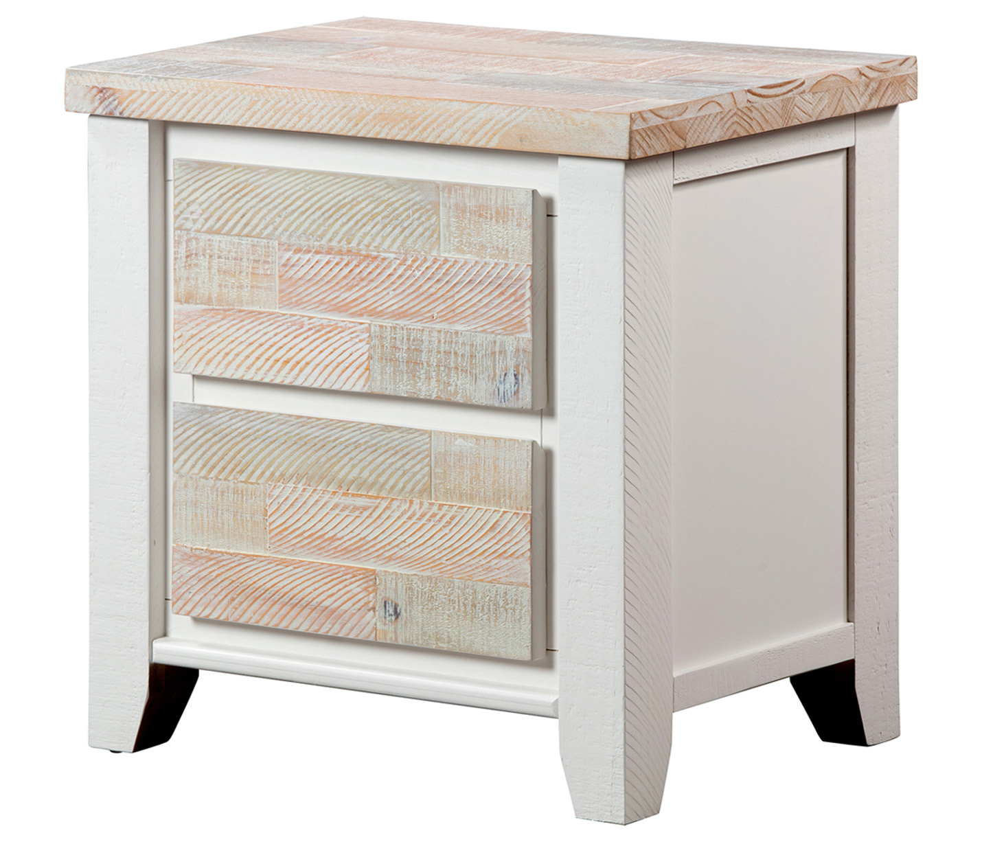 4 Piece Eunice Pine Wood Bedroom Set
