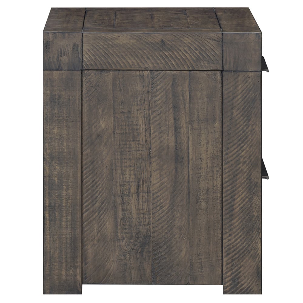 Jessie Pine Wood 2 Drawer Bedside Table