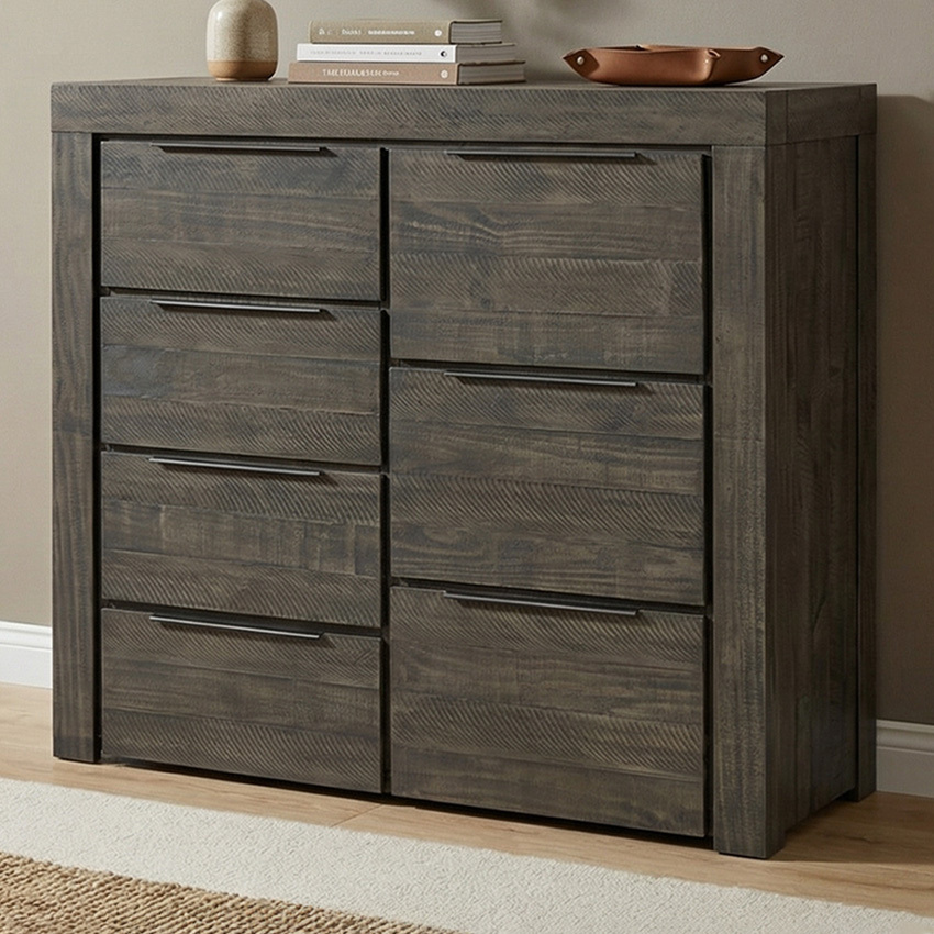 Jessie Pine Wood Drawer Chest