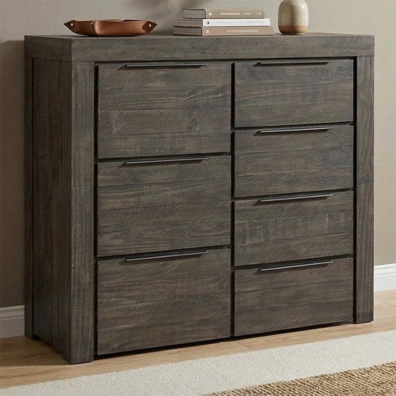 Jessie Pine Wood Drawer Chest