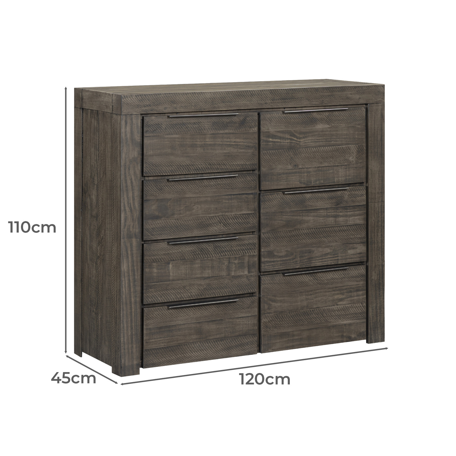 4 Piece Jessie Pine Wood Bedroom Set