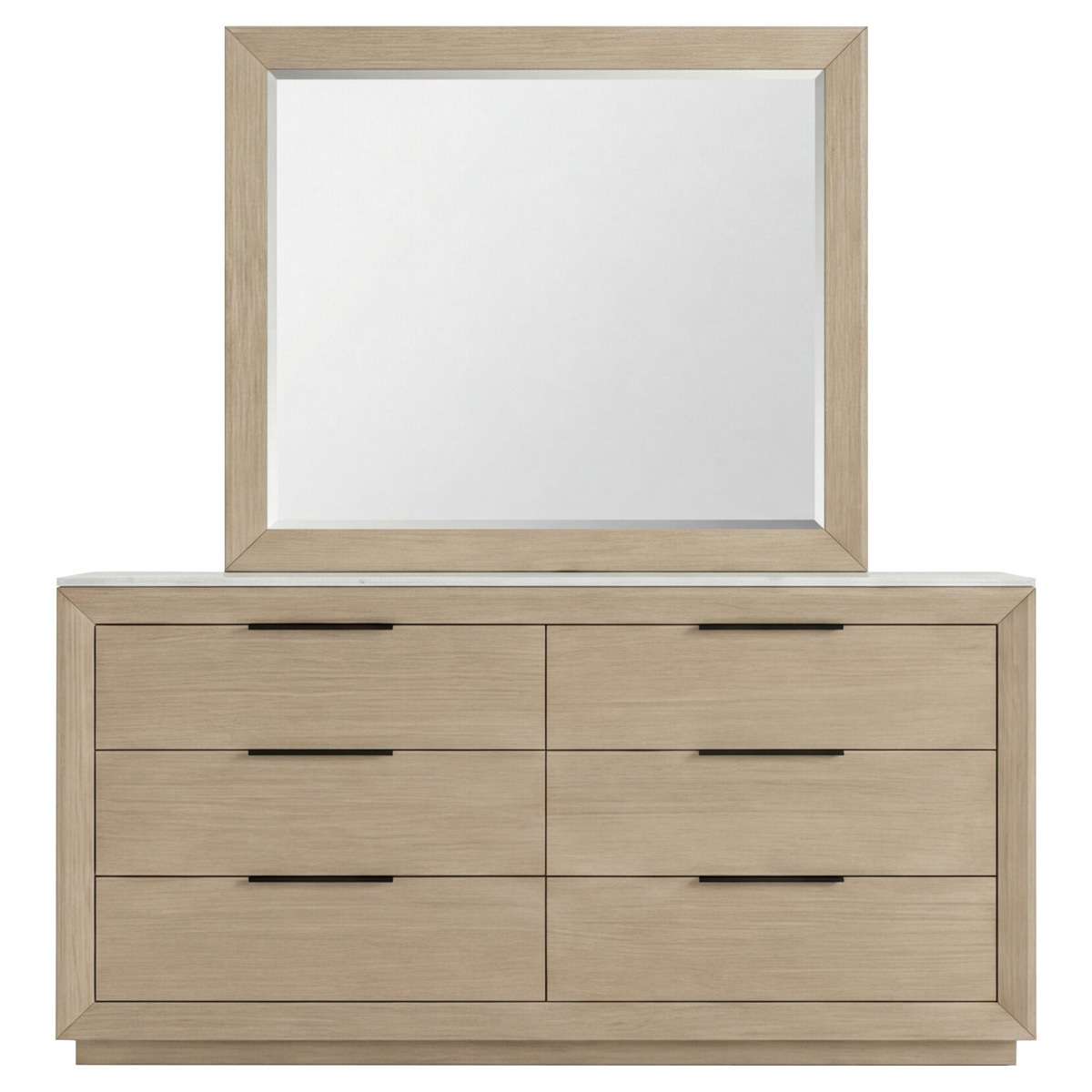 Daelan 6 Drawer Dresser with Mirror