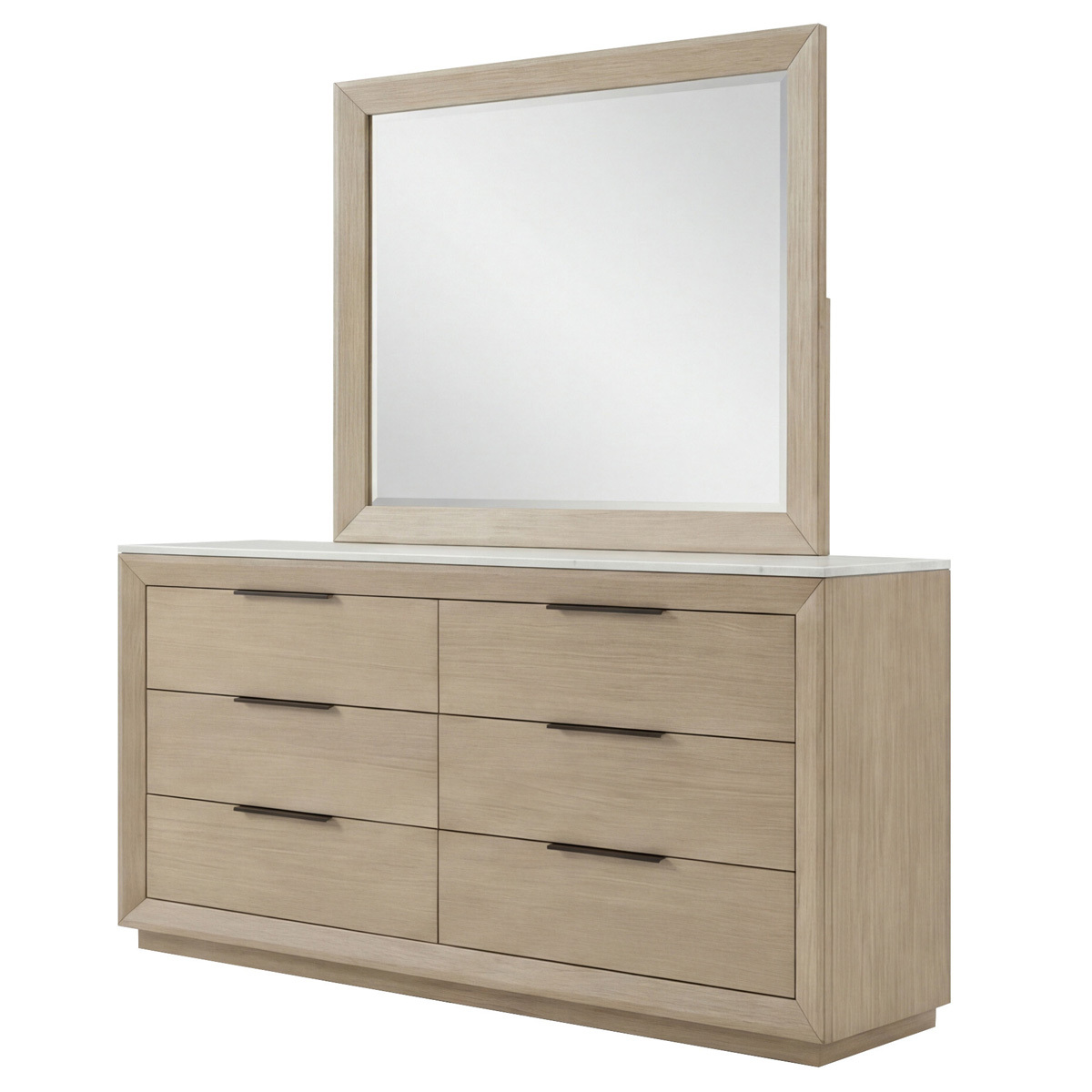 Daelan 6 Drawer Dresser with Mirror