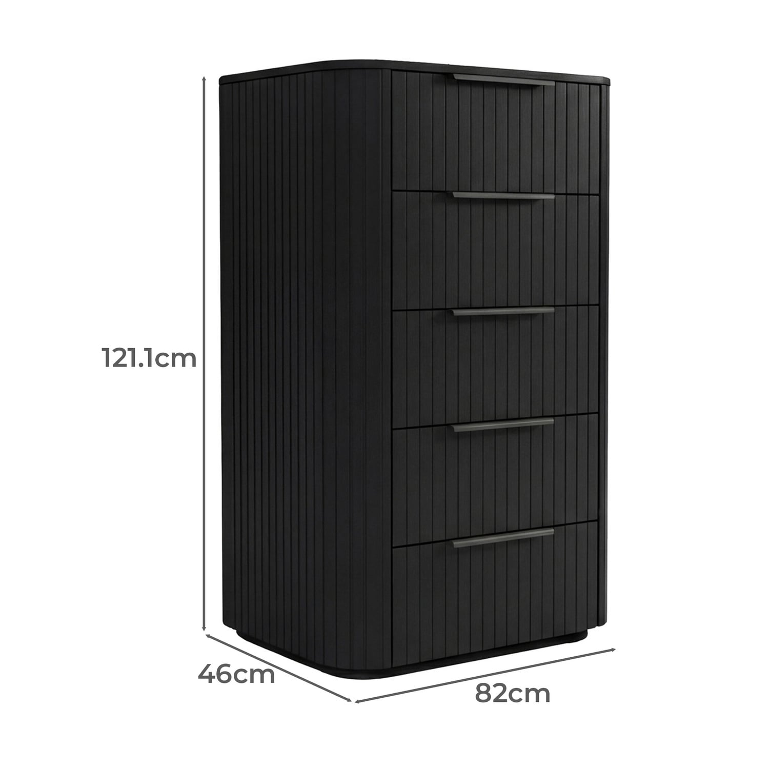 Jazir 5 Drawer Tallboy