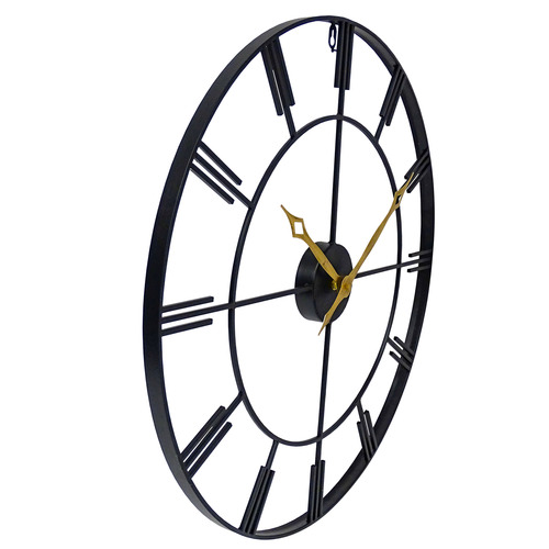 The Medford Collective Broadway Steel Wall Clock Temple & ster