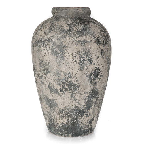 Distressed Ceramic Urn 