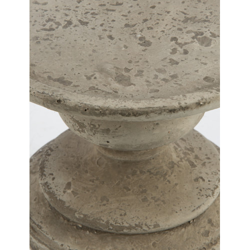 Glass Dome Hurricane Lamp with Cement Pedastal Temple & ster