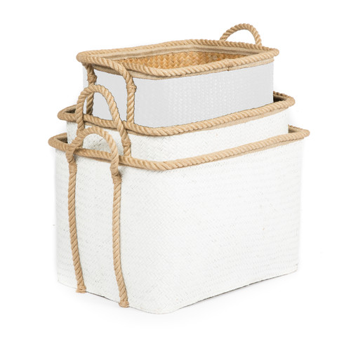 Rectangle Storage Basket with Rope Handle Temple & Webster