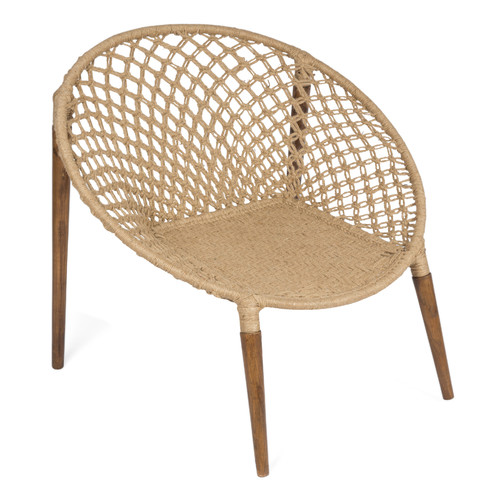 Stella Jute Woven Occasional Lounge Chair Temple & ster