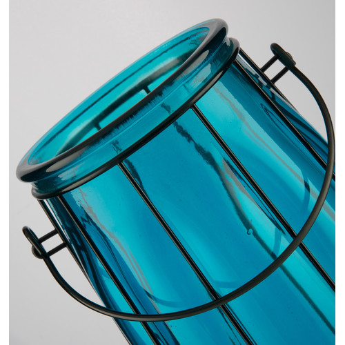 Large Recycled Glass Candle Holder Temple & ster