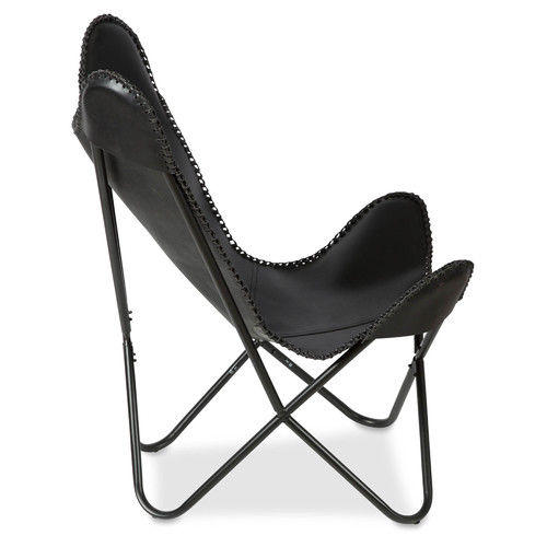 Lifestyle Traders Leather Butterfly Chair & Reviews Temple & ster
