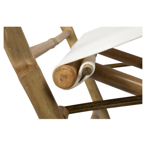 Bamboo Directors Chair with Canvas Temple & ster