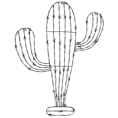 Antique Metal Cereus Iron Cactus Wall Decor Temple & ster