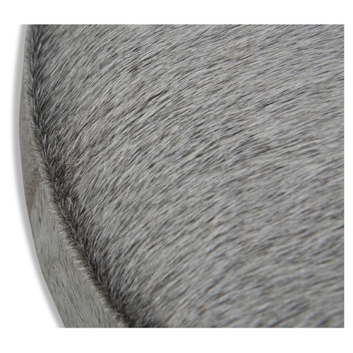 Lifestyle Traders Grey Mushroom Cowhide Stool Temple & ster