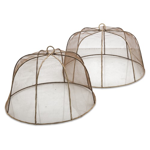 Natural Fabric And Rattan Food Covers Temple & ster