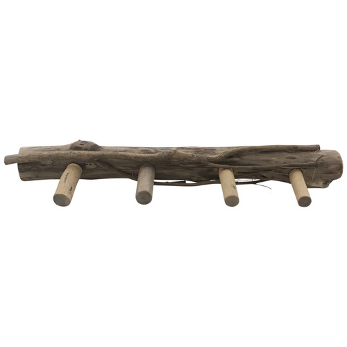 Lifestyle Traders Natural 4 Prong Organic Oak Wood Coat Hanger