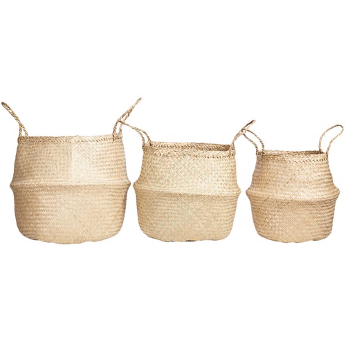 Lifestyle Traders 3 Piece Medina Foldable Seagrass Basket Set | Temple ...