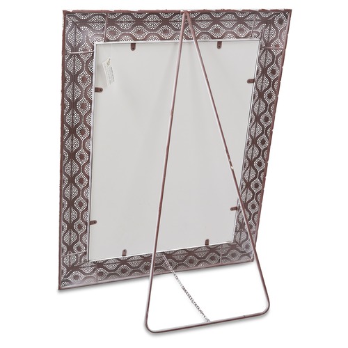 Lifestyle Traders Rectangular Antique White Filigree Wall Mirror ...