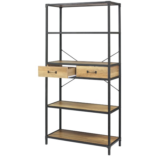 Lifestyle Traders Soho 2 Drawer Metal Frame Shelving Unit | Temple ...