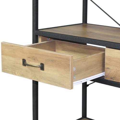 Lifestyle Traders Soho Wooden Shelving Unit with Drawers & Reviews Temple & ster