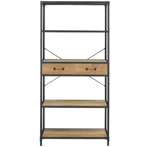 Lifestyle Traders Soho 2 Drawer Metal Frame Shelving Unit | Temple ...