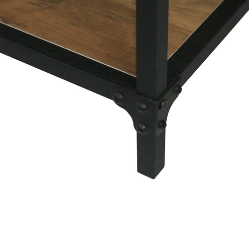 Lifestyle Traders Soho Compact 5 Tier Wood & Metal Shelving Unit Temple & ster