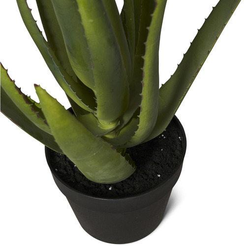 Lifestyle Traders 58cm Potted Faux Aloe Vera Plant Temple & ster