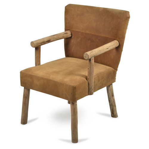 Tan Palermo Leather Accent Chair | Temple & Webster