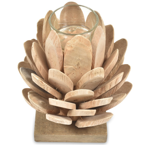 Lifestyle Traders Small Pine Cone Tealight Candle Holder | Temple & Webster