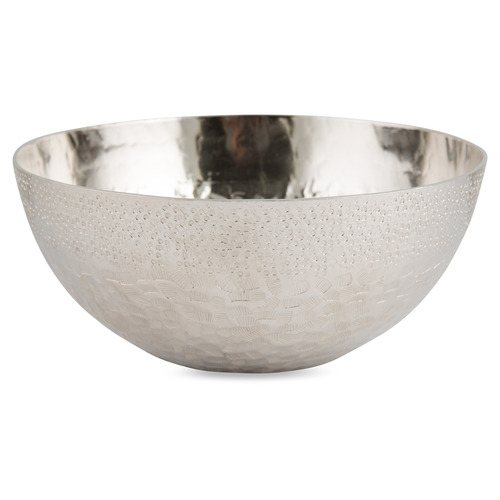 Silver Hammered Aluminium Classic Bowl | Temple & Webster