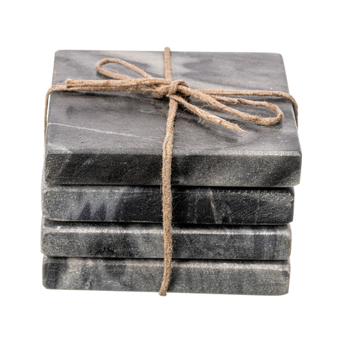 Lifestyle Traders Grey Marble Coasters Temple & ster