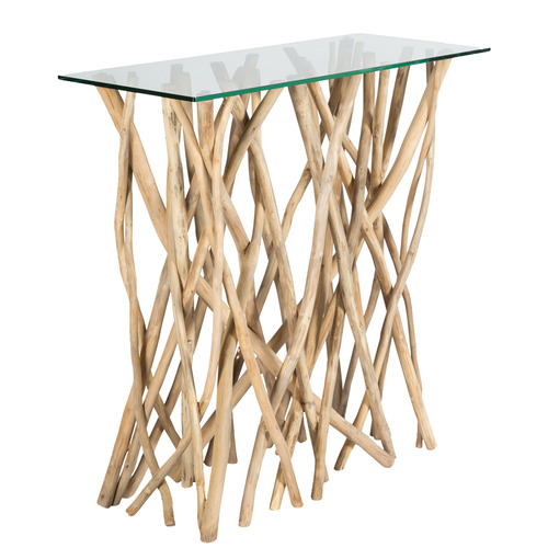 Lifestyle Traders Lachlan Teak Wood Console Table Temple & ster