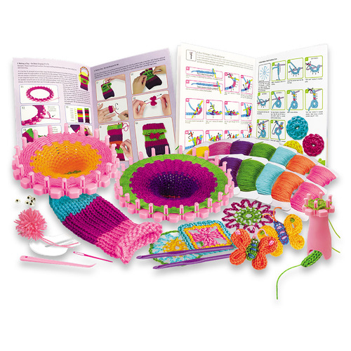 4M STEAM Powered Kids Knitting & Crochet Kit Temple & ster