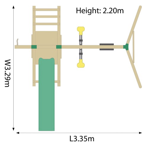 4 Piece Meerkat Swing Set
