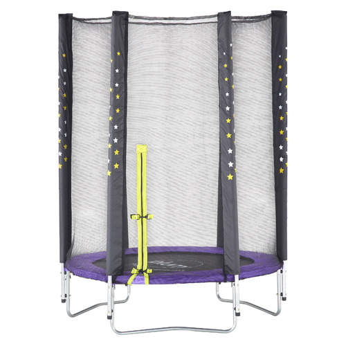 4.5ft Plum Play Trampoline with Enclosure Net Temple & ster