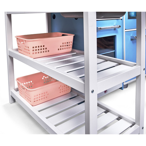 Penne Pantry Wooden Corner Play Kitchen with Fridge