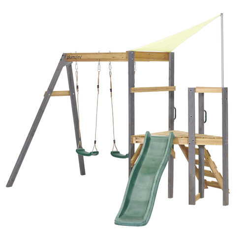 Plum Play Swing Set with Slide & Sunshade